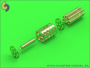 Master AM-48-081 Fairchild A-10 Thunderbolt II - GAU-8 Avenger gun tip and Pitot Tube 1/48 – zdjęcie 2
