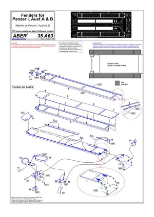 Aber 35A063 Fenders for Panzer I, Ausf.A and B (1/35) – image 4
