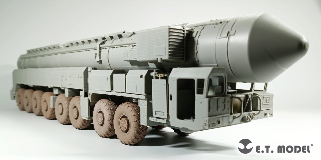 E.T. Model P35-114 15U175 TEL of RS-12M1 Topol-M ICBM complex Sagged wheels For TRUMPETER Kit 1/35 – zdjęcie 5