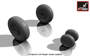 Armory Models AW72040 Iljushin IL-28 Beagle wheels, weighted 1/72 – zdjęcie 3