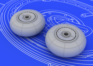 Eduard 672013 Bf 110G wheels 1/72 (EDUARD) – zdjęcie 2