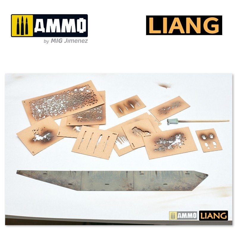 Liang 0004 Handprint &amp;amp; Shoeprint Airbrush Stencils – zdjęcie 6
