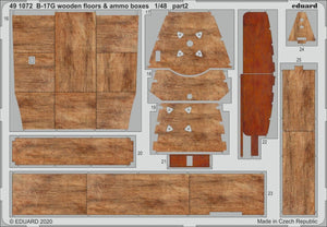 Eduard 491072 B-17G wooden floors &amp;amp; ammo boxes 1/48 HK MODELS – image 2