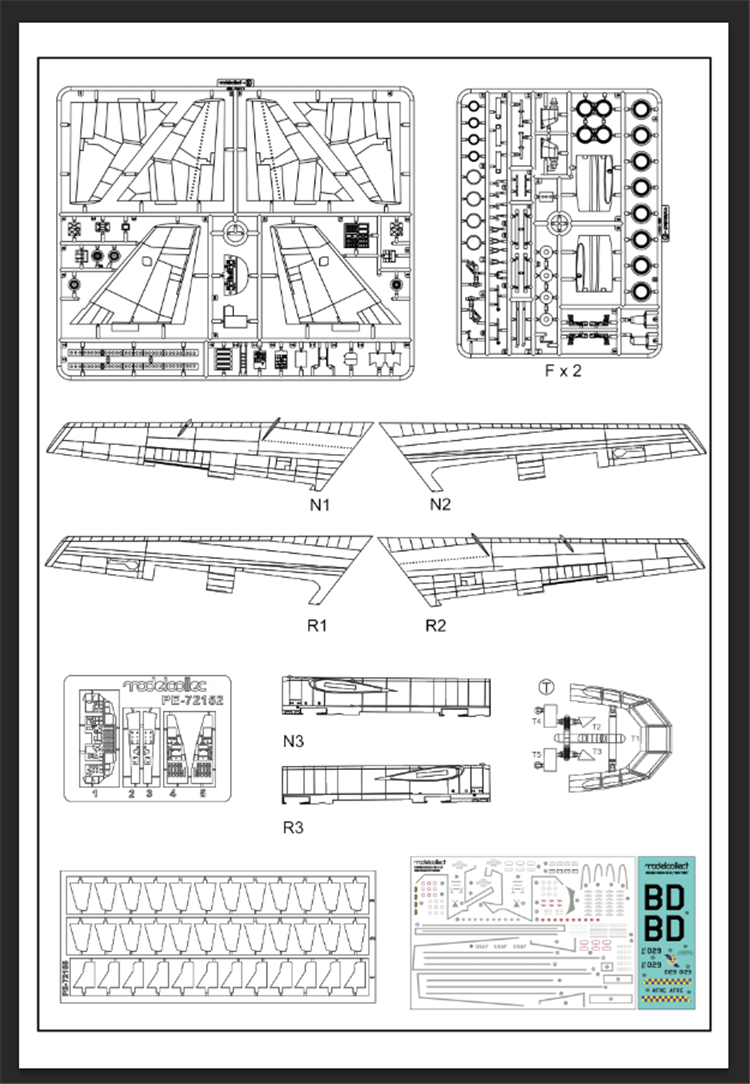 Modelcollect UA72200 B-52H U.S. Stratofortress strategic Bomber 1/72 – zdjęcie 25