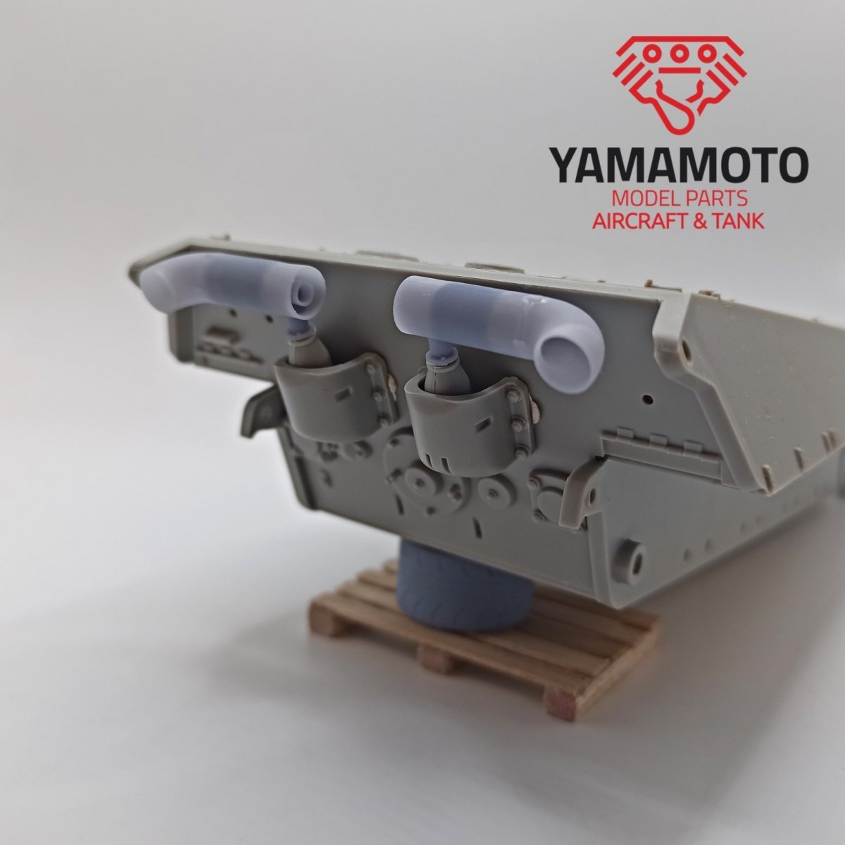 Yamamoto YMP3502 Flammvernichter Muffler Set for Tiger II/E-50/E-75 Type 1 1/35 – image 2