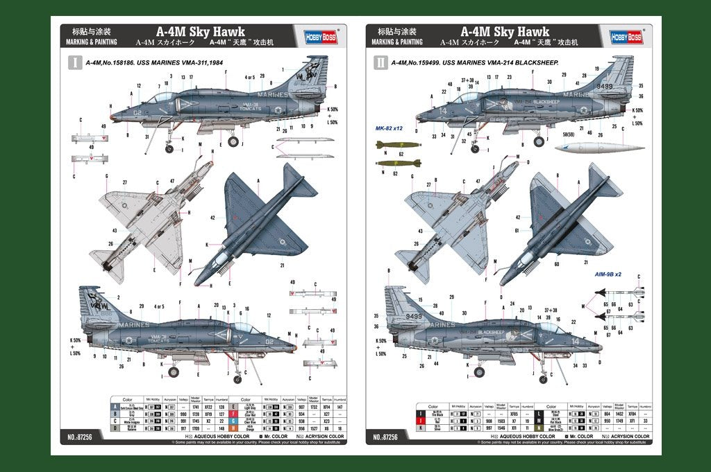 Hobby Boss 87256 A-4M Sky Hawk 1/72 – Bild 2