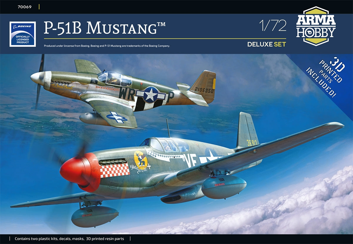 Arma Hobby 70069 P-51 B Mustang Deluxe Set 1/72 – zdjęcie 2