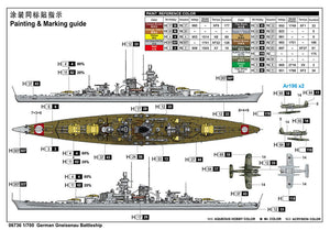 Trumpeter 06736 German Gneisenau Battleship 1/700 – zdjęcie 3