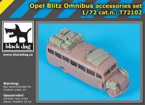 Black Dog T72102 Opel Blitz Omnibus accessories set for Roden 1/72 – zdjęcie 2