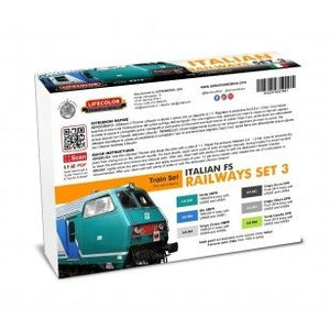 Lifecolor XS18 Acrylic color Set Italian Railways Set 3 6x22ml – zdjęcie 2