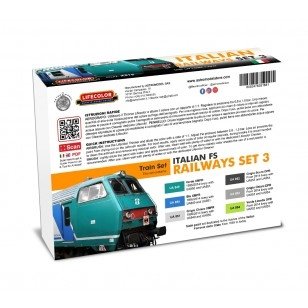 Lifecolor XS18 Acrylic color Set Italian Railways Set 3 6x22ml – zdjęcie 2