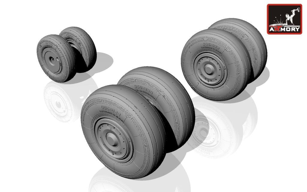 Armory Models AW72024 Sukhoj Su-24 Fencer late type wheels 1/72 – image 2