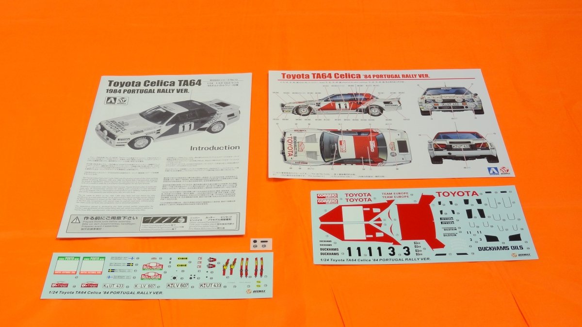 Beemax 24011 Toyota TA64 Celica &amp;#39;84 PORTUGAL RALLY VERSION 1/24 – image 7