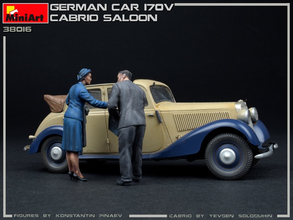 MiniArt 38016 GERMAN CAR 170V CABRIO SALOON 1/35 – zdjęcie 3