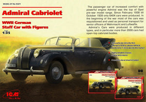 ICM 35471 Admiral Cabriolet, WWII German Staff Car 1/35