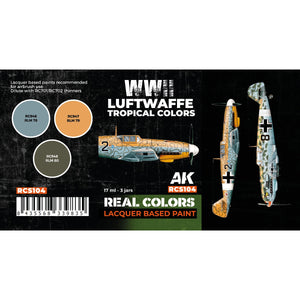 AK Interactive RCS104 WWII Luftwaffe Tropical Colors 3x17ml – image 2