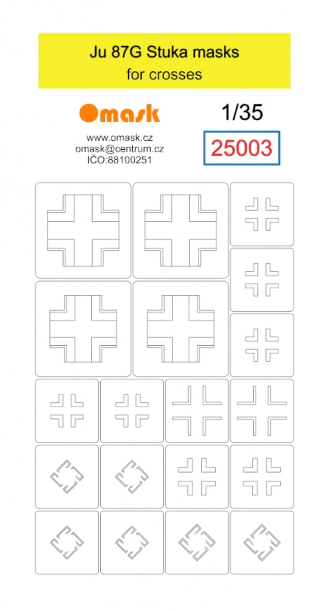 Omask 25003 Ju 87G Stuka masks for crosses 1/35