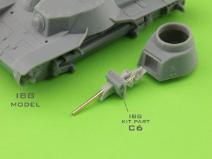 Master GM-72-015 Type 95 Ha-Go - 37 mm Type 94 gun barrel with resin mount (for IBG model) 1/72 – image 5