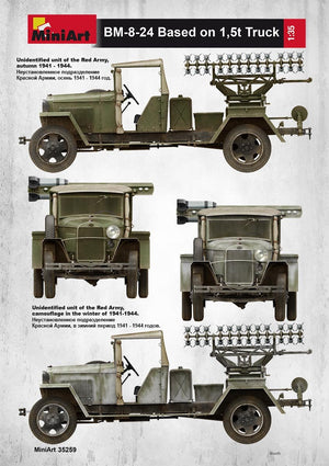 MiniArt 35259 Soviet Rocket Launcher BM-8-24 1/35 – zdjęcie 3