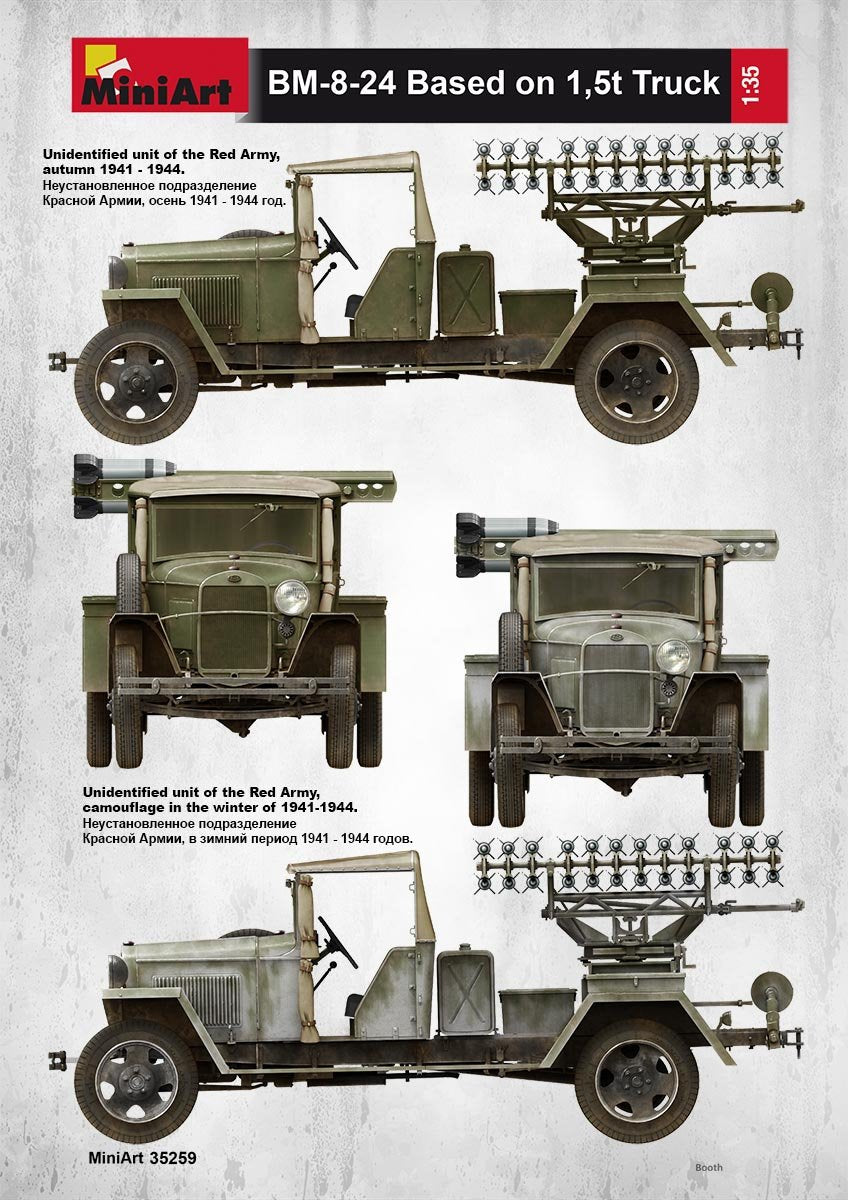 MiniArt 35259 Soviet Rocket Launcher BM-8-24 1/35 – zdjęcie 3