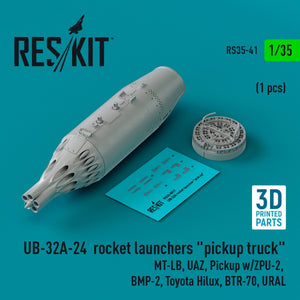 RESKIT RS35-0041 UB-32A-24 rocket launchers &amp;quot;pickup truck&amp;quot; (1 pcs) (3D Printed) 1/35