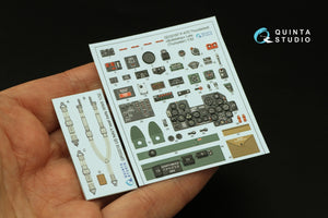 Quinta Studio QD32187 P-47D Thunderbolt Bubbletop (Late) 3D-Printed coloured Interior on decal paper (Trumpeter) 1/32 – zdjęcie 3