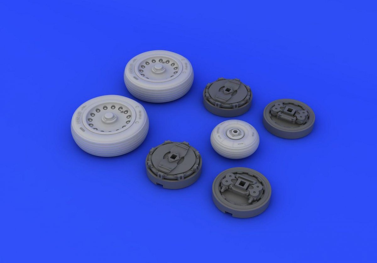Eduard 632076 Mirage IIIc wheels ITALERI 1/32 – immagine 3