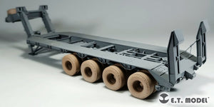 E.T. Model P35-119 US M747 Heavy Equipment Semi-Trailer Sagged wheels For Meng Kit 1/35 – zdjęcie 6