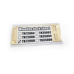 T-Model TK72008 Wooden Deck Sheet for German 80T SSyms Schwerer Platormwagen 1/72 – immagine 2