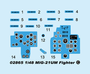 Trumpeter 02865 MiG-21UM Mongol B 1/48 – zdjęcie 6