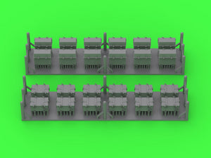 Master SM-200-015 IJN Type 96 25mm - Skrzynki amunicyjne - dwa typy (12+12 szt.) 1/200 – image 2