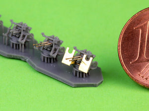 Master SM-350-123 IJN Type 96 25mm - PODWÓJNA podstawa - późna z celownikiem mechanicznym &amp;quot;Le Prieur&amp;quot; (6 szt.) 1/350 – Bild 3