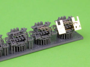 Master SM-200-014 IJN Type 96 25mm - POTRÓJNA podstawa - późna z celownikiem mechanicznym &amp;quot;Le Prieur&amp;quot; (4 szt.) 1/200 – imagen 5