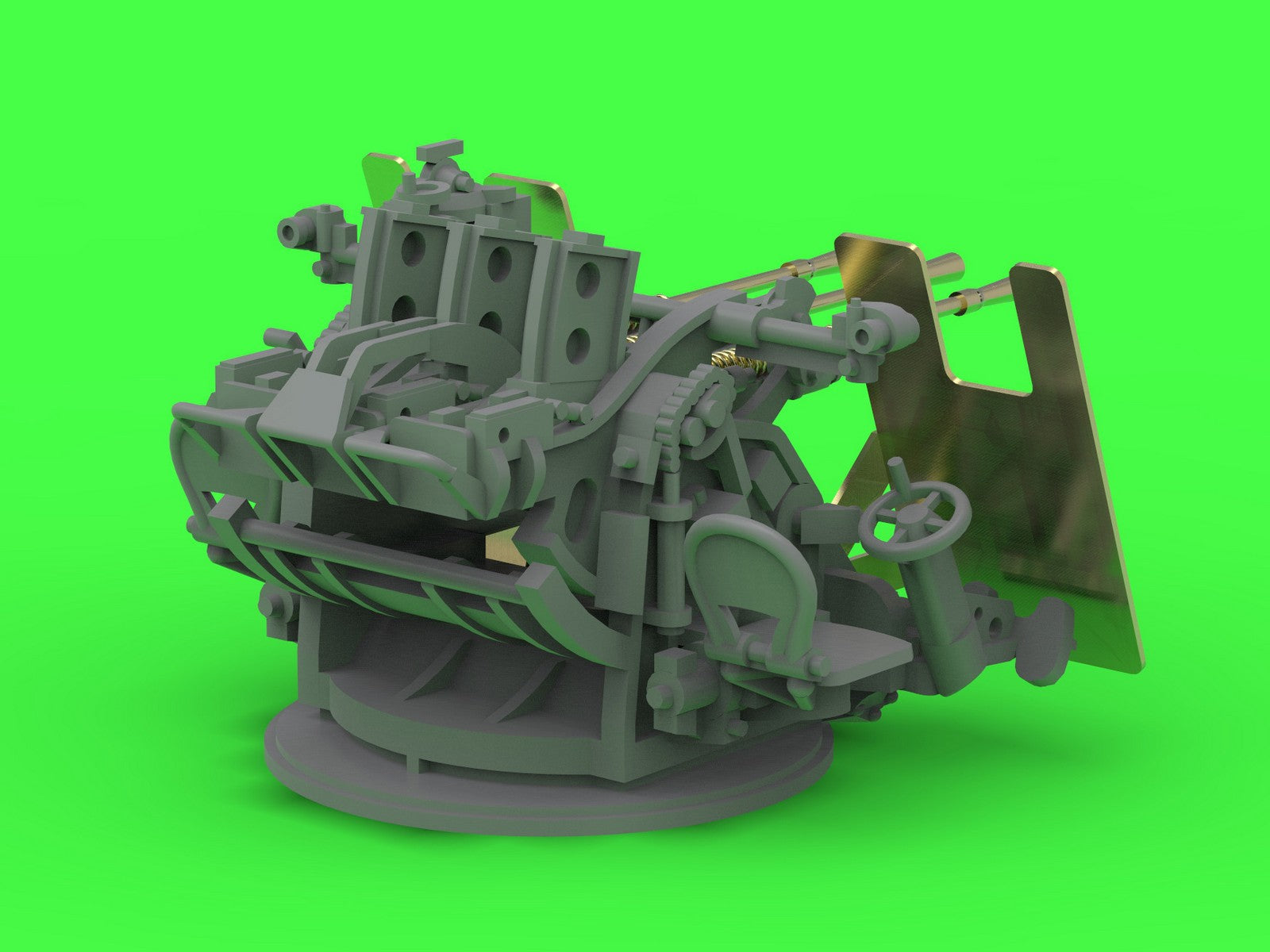Master SM-200-014 IJN Type 96 25mm - POTRÓJNA podstawa - późna z celownikiem mechanicznym &amp;quot;Le Prieur&amp;quot; (4 szt.) 1/200 – imagen 9