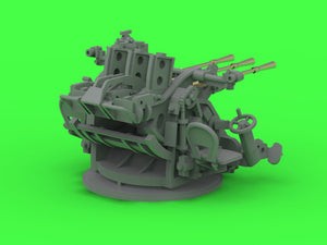 Master SM-200-014 IJN Type 96 25mm - POTRÓJNA podstawa - późna z celownikiem mechanicznym &amp;quot;Le Prieur&amp;quot; (4 szt.) 1/200 – imagen 10