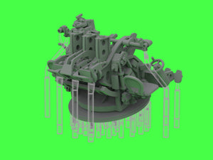 Master SM-200-014 IJN Type 96 25mm - POTRÓJNA podstawa - późna z celownikiem mechanicznym &amp;quot;Le Prieur&amp;quot; (4 szt.) 1/200 – imagen 13