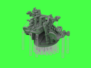 Master SM-350-123 IJN Type 96 25mm - PODWÓJNA podstawa - późna z celownikiem mechanicznym &amp;quot;Le Prieur&amp;quot; (6 szt.) 1/350 – Bild 12