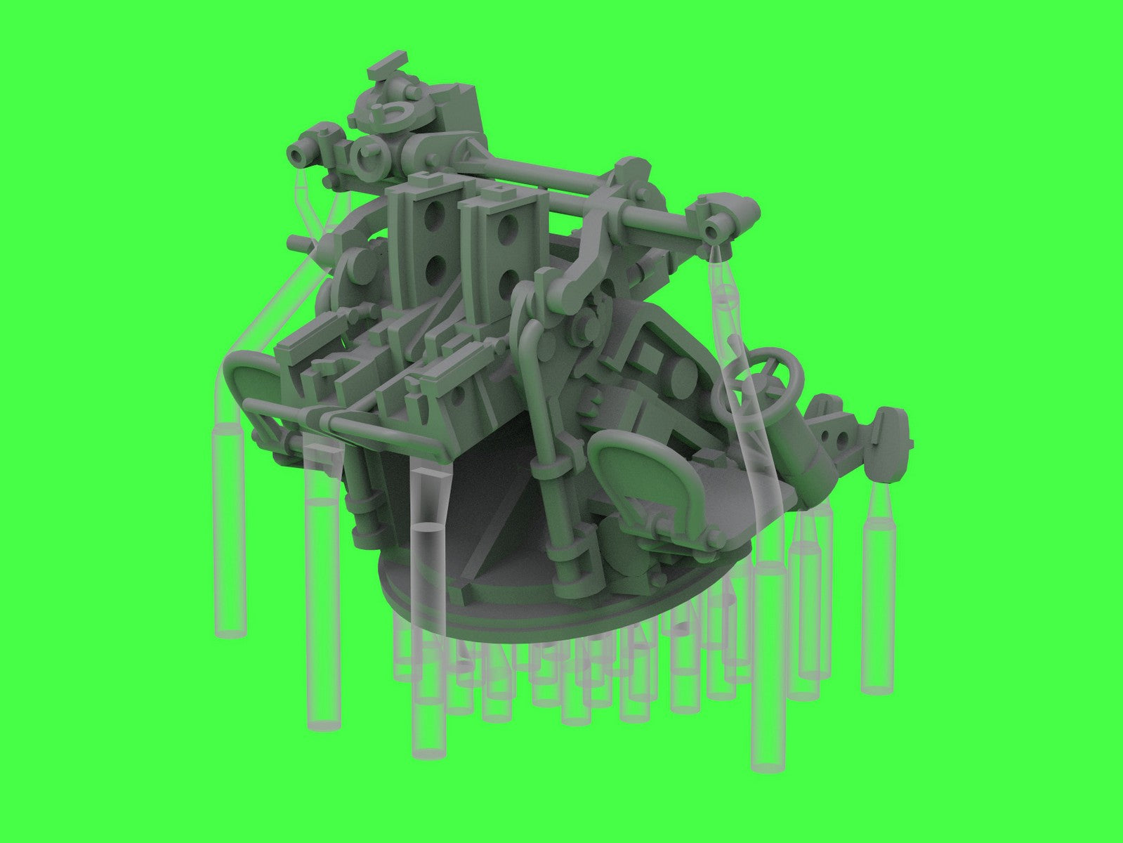 Master SM-200-012 IJN Type 96 25mm - PODWÓJNA podstawa - późna z celownikiem mechanicznym &amp;quot;Le Prieur&amp;quot; (4 szt.) 1/200 – zdjęcie 13