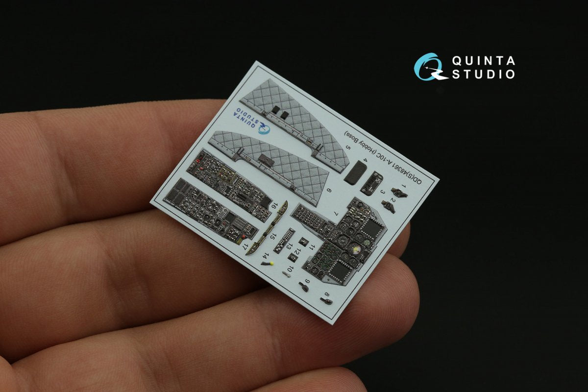Quinta Studio QDS-48361 A-10C 3D-Printed &amp;amp; coloured Interior on decal paper (Hobby Boss) (Small version) 1/48 – zdjęcie 5
