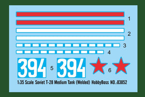 Hobby Boss 83852 Soviet T-28 Medium Tank Welded – image 4