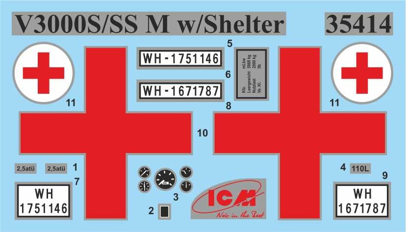 ICM DS3523 Sankas WWII Wehrmacht Ambulance Trucks 1/35 – image 2