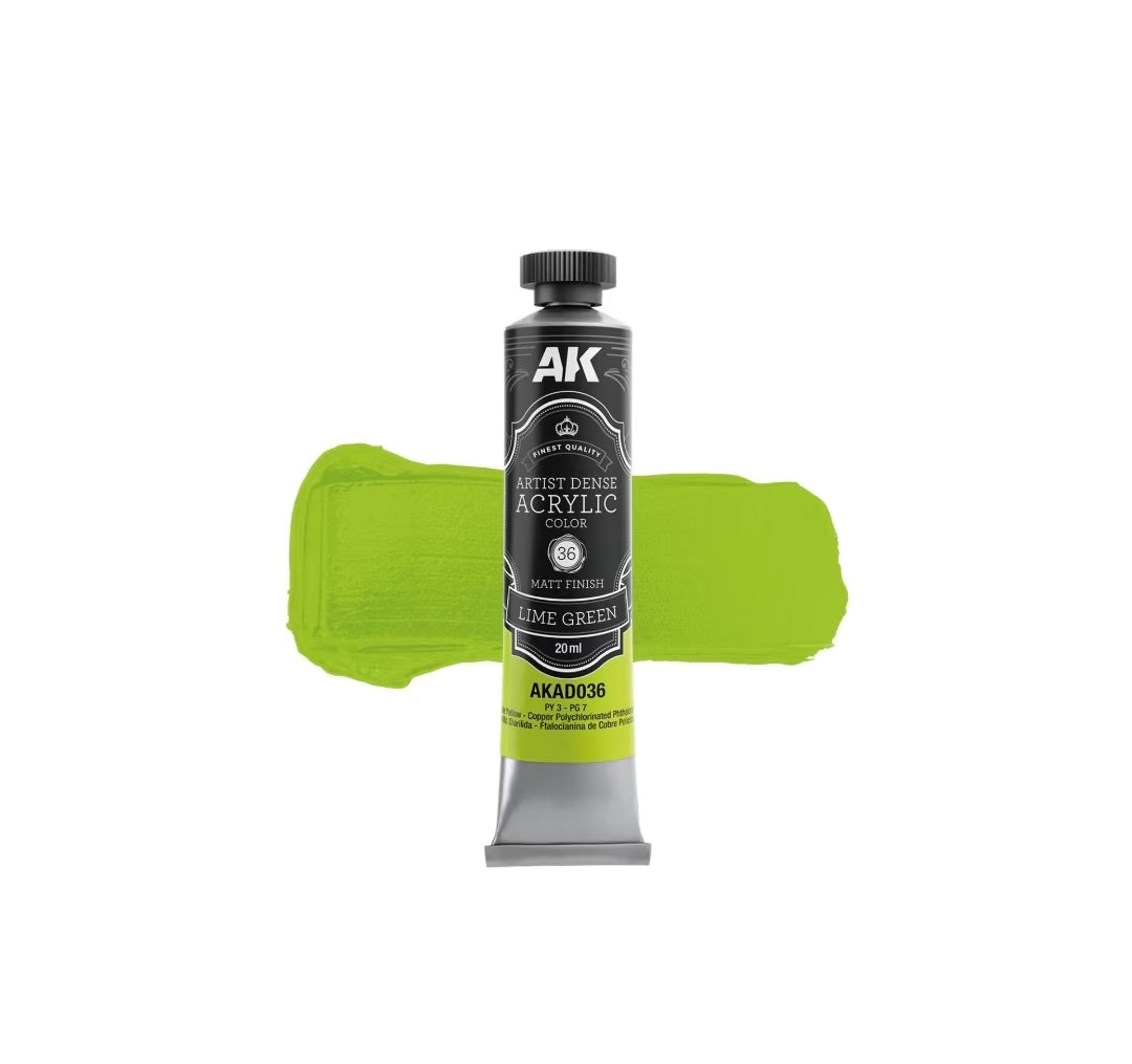 AK Interactive AKAD036 Artist Dense Acrylic - Lime Green
