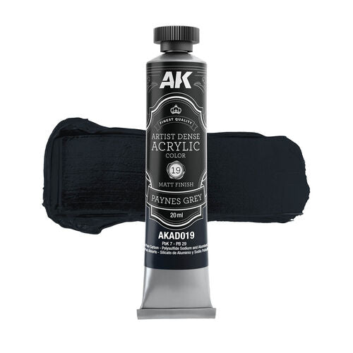 AK Interactive AKAD019 Artist Dense Acrylic - Paynes Grey