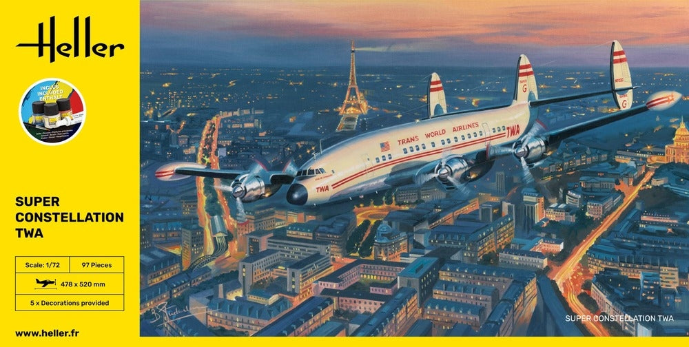 Heller 58391 Super Constellation TWA - Starter Kit 1/72 – Bild 2