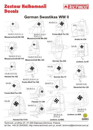 Techmod 32003 - German WWII Swastikas 1/32 – zdjęcie 2