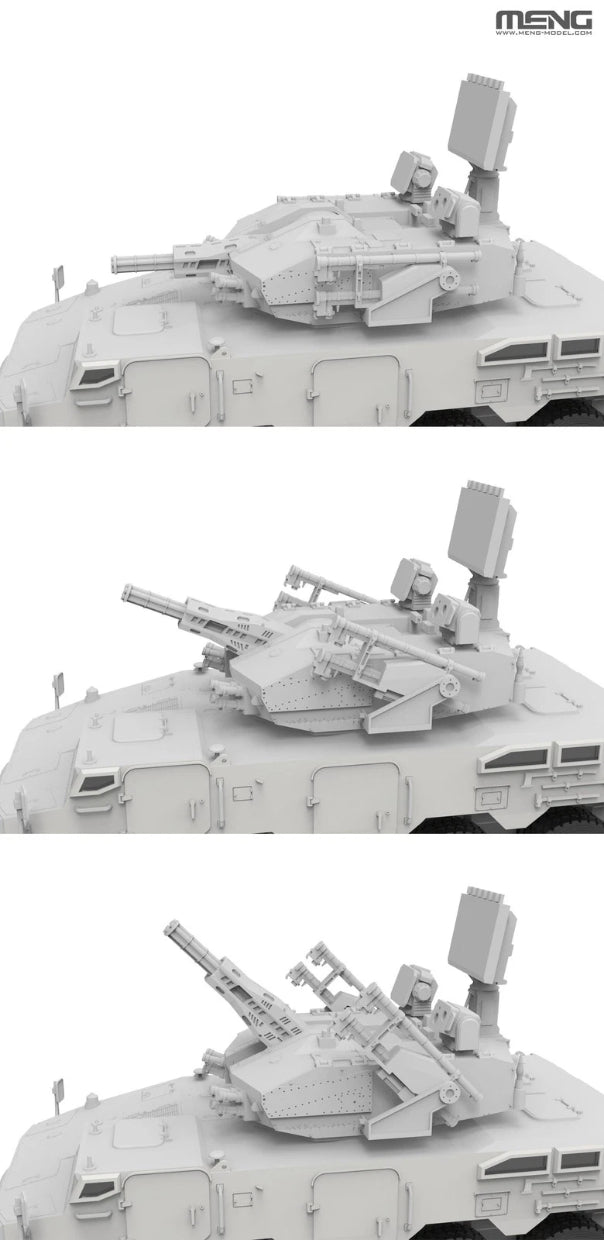 Meng 72-018 Chinese PLB625 AA Gun &amp;amp; Missile Integrated Weapon System 1/72 – imagen 5