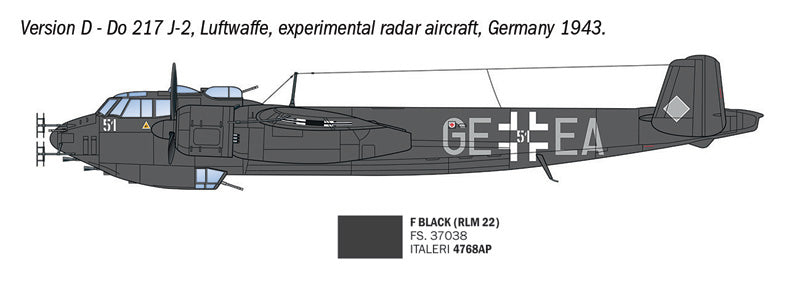 Italeri 91266 Dornier Do-217 J-1 / J-2 Nachtjaeger 1/72 – zdjęcie 9