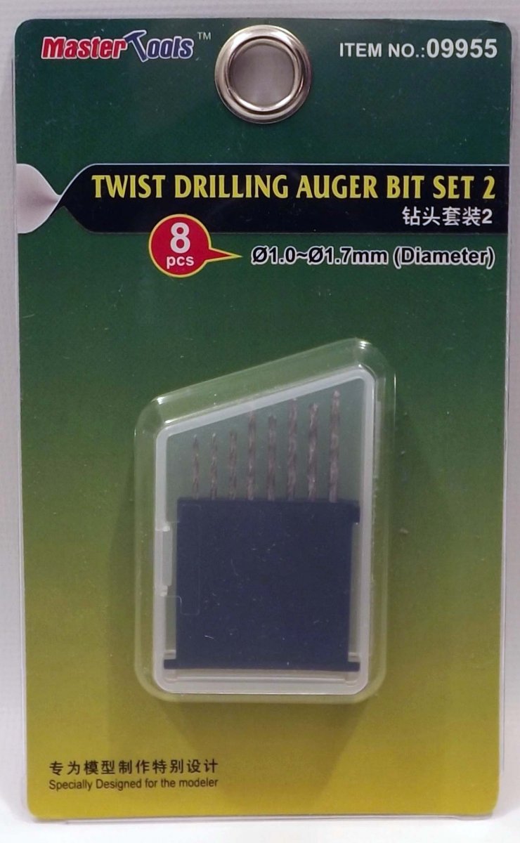 Trumpeter 09955 Twist Drilling Auger Bit Set 2 (1.0-1.7mm Diameter)