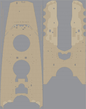 Pontos 35029WD1 IJN Yamato Wooden Deck set 1945 1/350