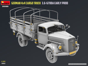 MiniArt 35199 German 3t 4x4 Cargo Truck 3.6-6700A 1/35 – zdjęcie 2